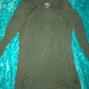 Olive green long sleeve from Hollister